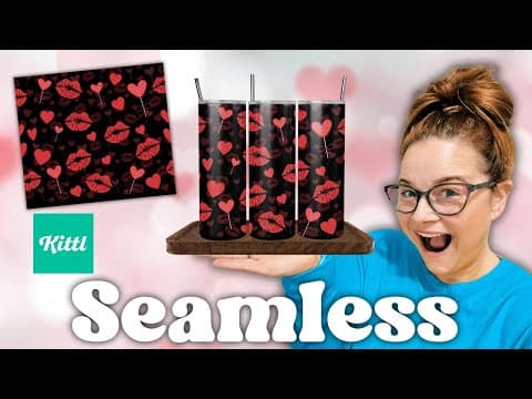 Seamless Tumbler Wraps using ONLY Kittl (Full walk-through)