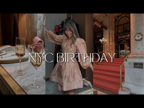 DREAM BIRTHDAY IN NYC: Private Shopping, Designer Dresses & Glam Night Out 👗✨ | Ajda NYC