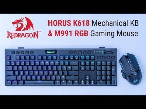 Redragon Horus K618 Mechanical Keyboard & M991 Gaming Mouse ⌨️🖱️
