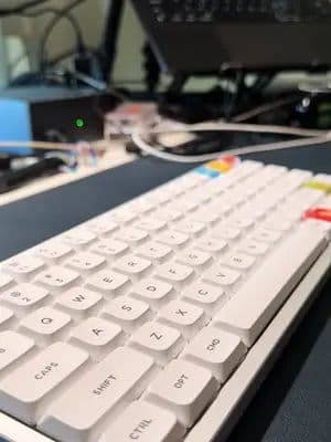 My desk setup just got a major upgrade thanks to @NuPhyStudio ⌨️✨ The Air75 is hands down the cleanest low-profile keybo