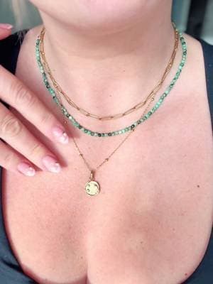 How gorgeous is this layered necklace from @Abbott Lyon β¨ Itβs giving put together on my days with the kids, even when Iβm anything but β working mum of 2 life, you know the drill πββοΈ Link in bio to shop the look π #gifted #TheALCollective #ALFave