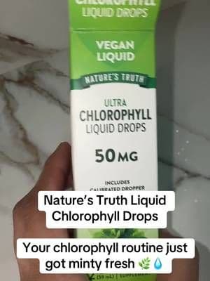 Nature’s Truth Liquid Chlorophyll Drops make it easy to add chlorophyll to your daily wellness routine. The mint-flavored liquid can be added to water for a simple way to enjoy it throughout your day. #TikTokShop #NaturesTruth #LiquidChlorophyll #ChlorophyllWater #WellnessRoutine