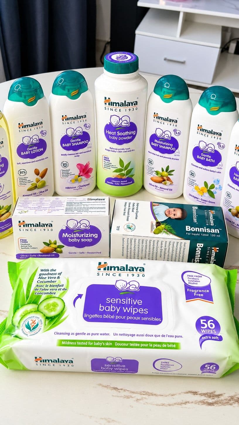 Meet the refreshed Himalaya Baby range 💜 A new look, improved formula and gentle care made for precious little moments