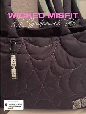 Replying to @Sarah🧚 | PA Esthetician Oh, I do too! The work tote I've been searching for is finally here. 🖤🕸️ This oversized spiderweb puffer tote holds everything I need for work—including my planner, laptop, first aid kit, chargers, water bottle, and all the little essentials without feeling cramped. The side pockets keep frequently used items within reach, the built-in key ring holder saves me from digging through my bag, and the lightweight quilted design makes it comfortable to carry all day. If you love practical bags with a spooky aesthetic, this one checks every box. ✨ Fits a laptop 🖤 Roomy interior for everyday essentials 🕸️ Side pockets for organization 🔑 Built-in key ring holder 🎃 Perfect for work, school, travel, and everyday use! @Wicked Misfit Shop #wickedmisfitshop #tiktokshopbacktoschool #TikTokShopFinds #tiktokshopsummersale #tiktokshopcreatorpicks