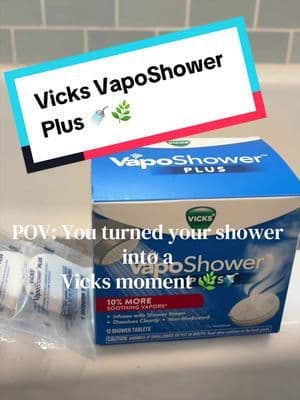 When a regular shower is not enough. 🚿🌿 Vicks VapoShower Plus turns your shower into a steamy eucalyptus + menthol experience that feels so refreshing after a long day. #Vicks #VapiShower #ShowerSteamers #EucalyptusShower #tiktokshopstockup