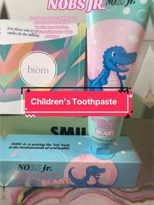 Biom NOBS Jr Kids Toothpaste Flavored Bubblegum Berry Blast 💥 #Biom #NOBS #nobsjrtoothpaste #NOBSJR #toothpaste #TikTokShopMothersDay #TikTokShopRestock #spotlightfinds #tiktokshop #Dealsforyoudays #TikTokShopSummerTurnUp #bubblegumflavor #kidstoothpaste