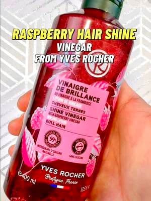 This Raspberry Hair Shine Vinegar from Yves Rocher is officially in my routine. Lightweight, removes buildup, and smells soo GOOD. Get it through my link if you wanna try it too! ππ@Yves Rocher USA @Yves Rocher @Yves Rocher France #hairtok #paidpartnership #yvesrocher #beauty #hair
