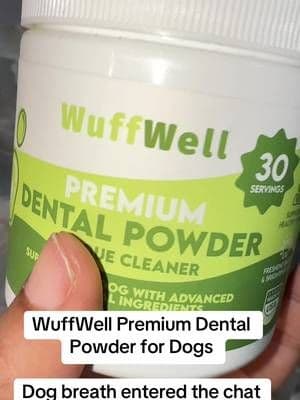 WuffWell Premium Dental Powder gives you a simple way to add oral-care support to your dog’s routine. Sprinkle the beef-flavored powder as directed and skip the toothbrush wrestling match. 🐾 #WuffWell #DogDentalCare #PetCare #DogWellness #TikTokShop