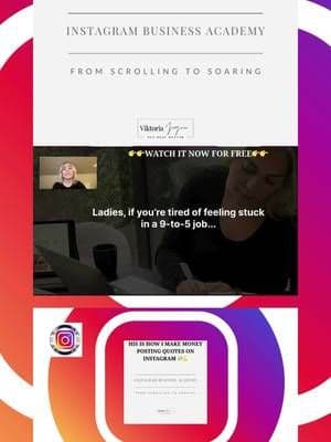 🚀 THIS IS HOW I MAKE MONEY POSTING QUOTES ON INSTAGRAM! 💸💪 The Secret 3-Step System ladies like you are using to make $5K-$10K per month with Instagram—without ever showing their face! 👀💡 I get it… You want to make money online, but the idea of being on camera isn't for you. You've seen others cashing in on Instagram, but you're unsure how to start. ⚡ That’s where the Instagram Business Academy comes in! ⚡ 💼 This isn’t just a mentoring program—it’s a full roadmap to Instagram success. 📈 Learn how to grow your audience & turn them into true fans who buy from you! 💰 Get a battle-tested blueprint to make your first $1,000 online! NO guesswork. NO confusion. Just RESULTS. 💯 🔥 Join my FREE Instagram Training today and discover the exact strategies that bring me $30K+ per month with a single Instagram page! 🚀 📲 CLICK LINK IN BIO NOW! 💻💎 #InstagramMarketing #MakeMoneyOnline #PassiveIncome #SideHustle #SocialMediaMarketing #EntrepreneurMindset #DigitalNomad #InstagramQuotes #ContentCreation #OnlineBusiness #AffiliateMarketing #InstagramGrowth #WomenEntrepreneurs #BossBabe #MarketingStrategy #SocialMediaSuccess #ContentStrategy #MoneyMindset #FinancialFreedom #MarketingTips #WorkFromAnywhere #OnlineCoach #PersonalBranding #BusinessGrowth #InstagramTips #SuccessBlueprint