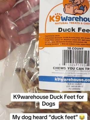 K9warehouse Duck Feet give your pup a crunchy single-ingredient chew when you want their treat time to feel a little more interesting. And this bag comes with 30! 🦆 #K9warehouse #DuckFeet #DogTreats #DogMom #TikTokShop