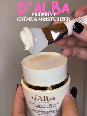 Your moisturizer does WHAT?! 👀✨ The d’Alba Intensive Volufiline Grinding Cream might be one of the coolest Korean skincare moisturizers I’ve tried. You twist the top to freshly dispense this rich, creamy moisturizer featuring white truffle, Volufiline, collagen and ceramides for intense hydration and a plump, bouncy-looking glow. 🤍 If you have dry, maturing skin and love rich moisturizers that leave your complexion looking hydrated and radiant, put this one on your radar. #tiktokshopcreatorpicks #tiktokshopstockup #skinprep #dalba #summerwins @d'Alba Piedmont
