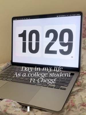 Day In My Life with @Chegg 🧡 #dayinmylife #collegelife #CheggCreator, #ad, #finals