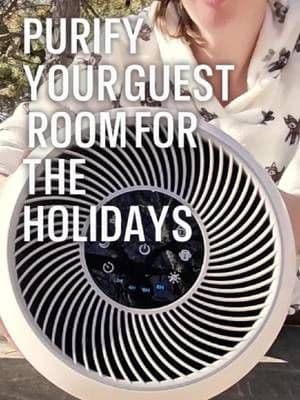 Your house guests will thank you for putting a good air purifier in their room | Levoit Core-300 Air Purifier @levoit_official #levoit #airpurifier #cleanair #hepa #hosting #guestroom #hostingideas #cleanhouse #cleaningproducts #christmas2024 #tiktokshopholidaydeals #holidaygifts #portable #homeupgrade