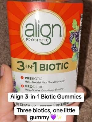 Align 3-in-1 Biotic Gummies combine prebiotics, probiotics and postbiotics in one convenient gummy made to support digestive health. 🙌🏽 #AlignProbiotic #ProbioticGummies #GutHealth #DigestiveHealth #TikTokShop