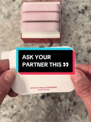 An at-home date night idea that actually gets you talking ❤️ @We're Not Really Strangers Couples Edition has 150 couples questions & wildcards and would be so fun for married couples, new couples or your next date night. #CouplesGame #FallDealsForYou #tiktopshopcybermonday #TikTokShopBlackFriday #TikTokShopStockUp We’re Not Really Strangers Couples Edition • couples card game • couples conversation cards • date night ideas • at home date night • couples game • relationship card game • date night card game • married couples game • couples questions • gifts for couples • anniversary gift for couples • newlywed gift • relationship questions • couples activities