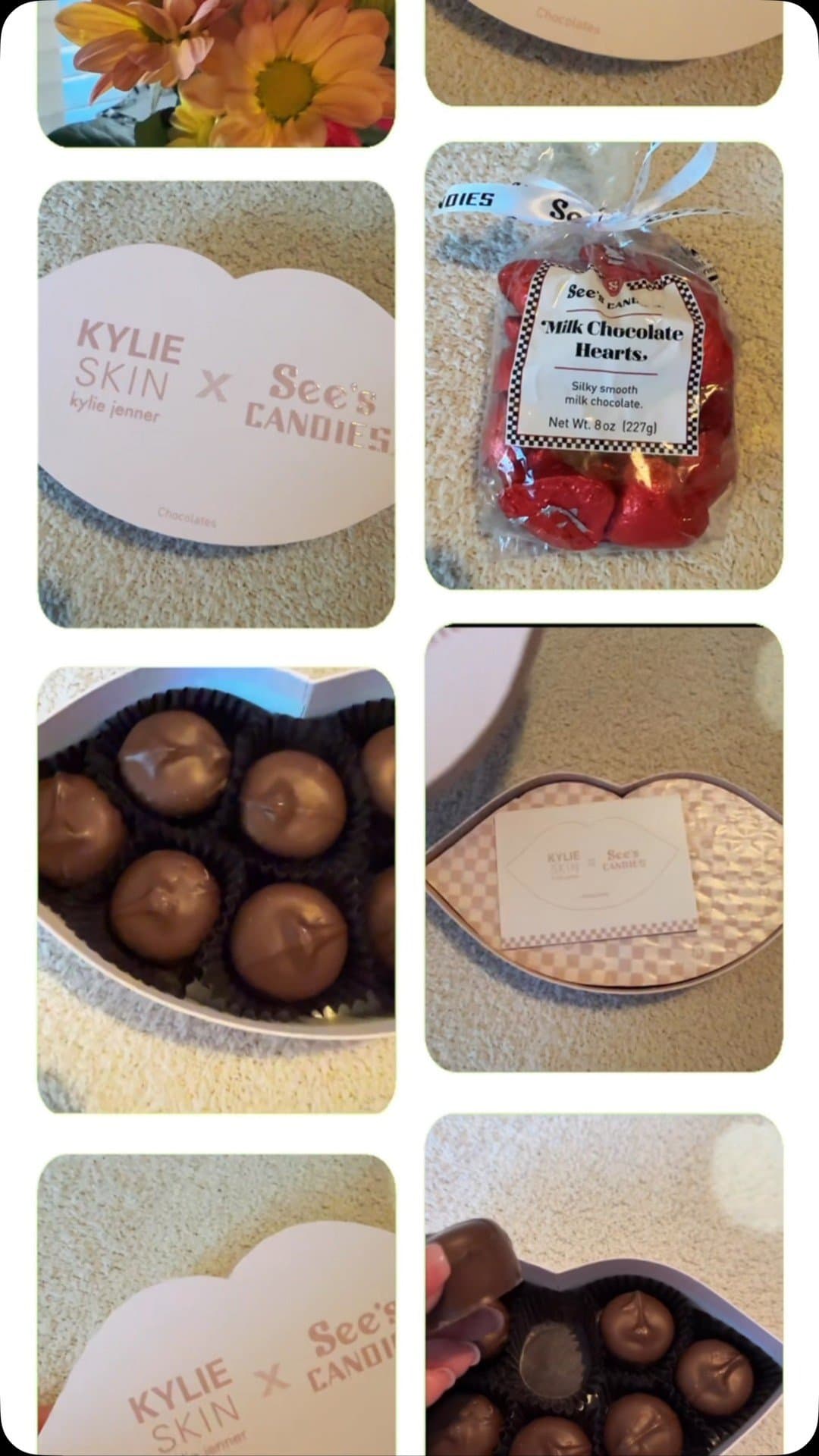From my #valentine 💝🍓♥️ #happyvalentinesday #love #instalove #instagood #flowers #kyliejenner #collab @seescandies @ky