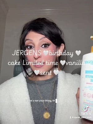birthday cake, scented body moisturizer from JERGENS @JergensUS #jergens #tiktokshopsummersale #SummerTurnUp #tiktokshopbacktoschool #BodyCare