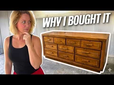 One 80's Dresser, Complete Makeover, Stunning Results | Before & After Reveal