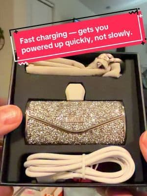 Fast charging — gets you powered up quickly, not slowly. This portable charger is show stopper! #tiktokmademebuyit @iWALKUSA #cellphone #charger #portablecharger #gadgets