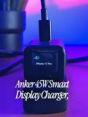 This Charger Has a Personality 🤯 | Anker 45W Smart Display Charger Anker 45W Smart Display Charger — the charger that
