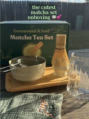 just give me Jesus & an iced cold matcha 🍵💕 thank you @JoeCo for sending over this beautiful set 😍 obsessed with it all!! ✨ #matchasetunboxing #matchakit #tiktokshopfinds #joeco #jesusandmatcha