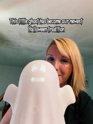 Okay… I get the hype now. 😂 My kids ask to turn him on every single day. #halloween #blinkghost #momtok #holidaydecor #tiktokshop