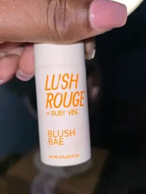 LUSH ROUGE by @Ruby Vibe Co is a must-have. πβ¨ This Blush Bae in the shade Rosy Veil is a creamy, multi-use blush stick