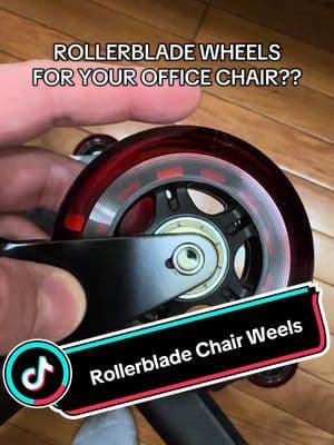 These are totally tubular #homeupgrades #officechair #rollerblade #rollerbladewheels #tiktokshopsummerturnup #fathersdaygiftideas