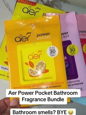 These disposable Aer Power Pockets are an easy way to add fragrance to the bathroom without sprays, plugs or bulky containers. Keeping the bathroom fresh without the fuss 🌸 #Aer #BathroomFinds #HomeFragrance #HomeEssentials #TikTokShop