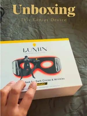 Just unboxed this LED Eye Mask I got from @Lumin Skincare 💡 I’ve heard amazing things about red light therapy, and this one looks really promising for my under-eye area — which is super sensitive. Excited to see how it works 👀✨ #Lumin #Gifted #UGCCreator #AmazonFinds #CapCut@Lumin Skincare