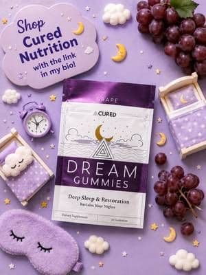 🌙💜 @CURED gifted me their Sleep Gummies 🎁 and I couldn't wait to try them! ✨ They have such a delicious sugary-sweet flavor! 🍬😋 watch my full video with the link in my bio! 🎥💫 Thanks Cured! 🥰 #curednutrition 💜 #sleepgummies 🌙 #nighttimeroutine ✨ #gifted 🎁 #mandib8803💕