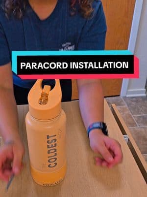 Just gave my Coldest bottle a major upgrade 🥶💪 Paracord handle = game changer 🙌 Who else needs this on theirs? 👀 #FY