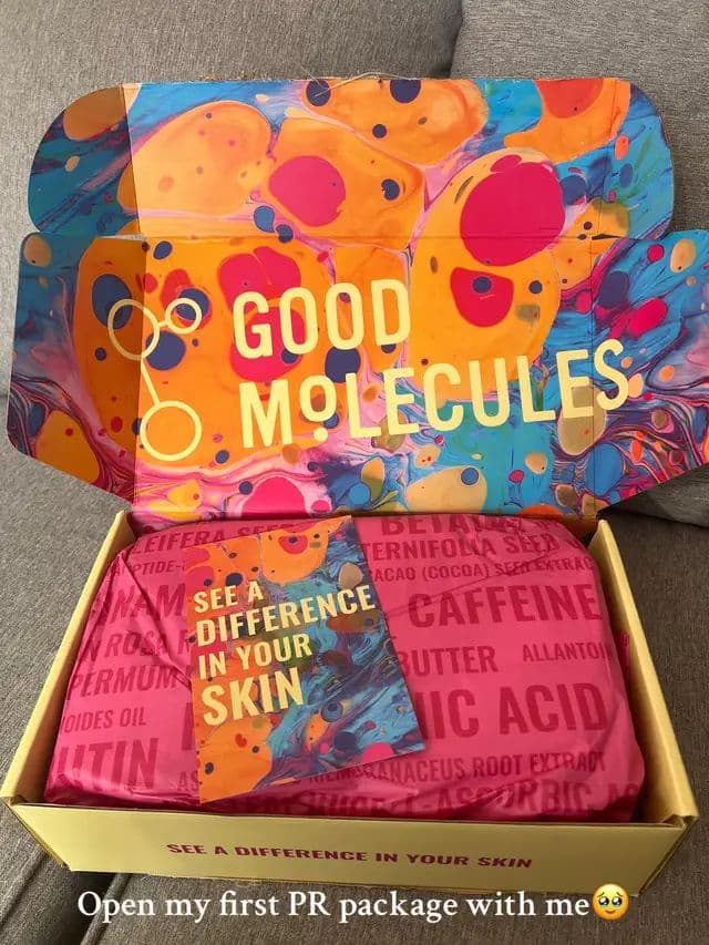 Thank you so so much @Good Molecules ❤️ #prpackage #goodmolecules #skincare #unboxinghaul #fyp