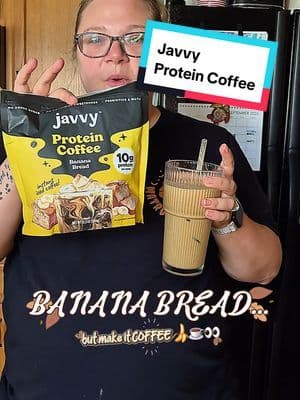 Banana bread for breakfast, but in protein coffee form?! πβ @Javvy Banana Bread Protein Coffee has 10g of protein per scoop, 80mg of caffeine, no added sugar, and that cozy banana bread flavor all in one iced coffee. This might be the easiest way to switch up your morning protein coffee routine. π€ Who else would try banana bread coffee?! #bananabread #coffee #morningroutine #protein #tiktokshopstockup