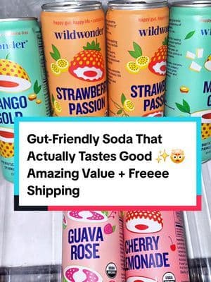 This is your sign to stop choosing between taste and your gut health ✨ Wildwonder is fizzy, flavorful, and packed with prebiotics and probiotics so you can sip happy without the guilt. Free shipping makes this the easiest grab right now. Disclaimer: Final price, discounts, and shipping may differ based on your TikTok account, available coupons, and current promotions. Always refer to the product listing for the most up-to-date offers. Promotion may have ended by the time you see this. ... #NewYearNewMe #TikTokShopJumpStartSale #fyp #abbydames #OutlandishCreatorChallenge wildwonder soda, prebiotic probiotic drink, gut health soda, healthy soda alternative, sparkling wellness drink, functional beverage trend, probiotic sparkling water, prebiotic drink benefits, digestive health drink, low sugar soda, soda replacement drink, wellness beverage 2026, viral tiktok drinks, tiktok shop beverages, gut friendly drinks, healthy carbonation, clean ingredient soda, natural sparkling drink, womens wellness drinks, mens gut health drink, holiday drink deals, black friday tiktok shop drinks, cyber monday beverage deals, new year wellness drinks, free shipping drinks, variety pack soda, flavored sparkling drink, mango sparkling soda, strawberry sparkling soda, raspberry lychee drink, cherry lemonade soda, pineapple sparkling drink, guava rose soda, viral tiktok shop finds, trending wellness drinks