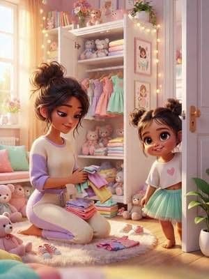 Confession time… whose mom caught them wearing her makeup? 😂 Made with RunwayML ✨ Link in bio — use code AIANDHUMANMAGIC25 for 25% off any new Runway plan #Runway #MomHumor #funnykids #funnygirl