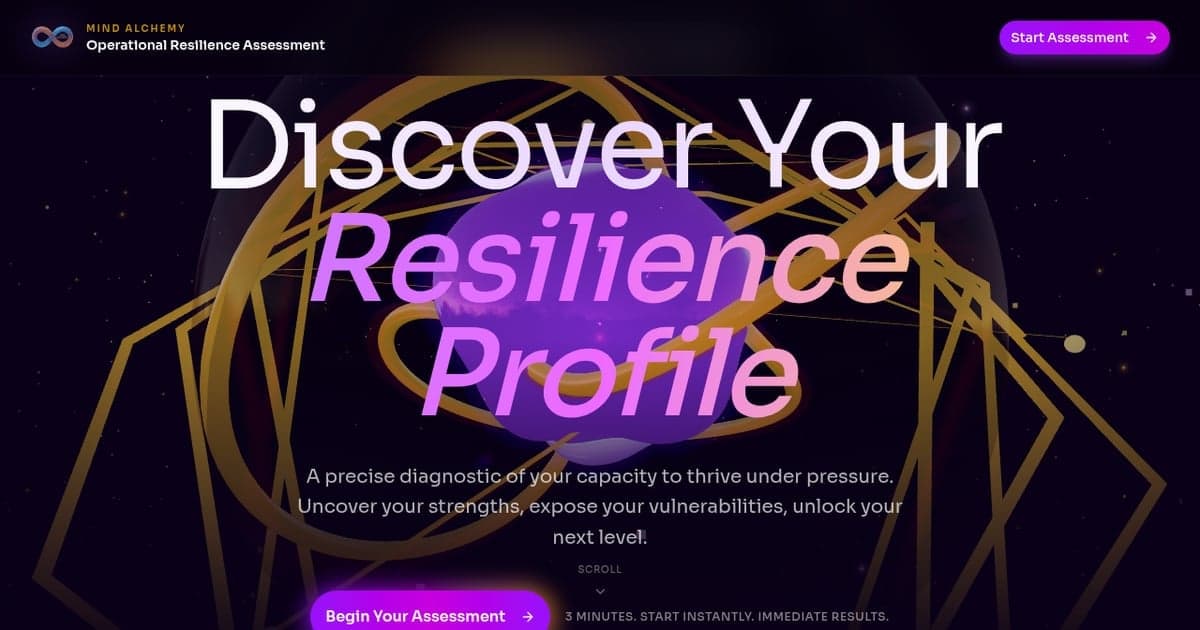Operational Resilience Assessment